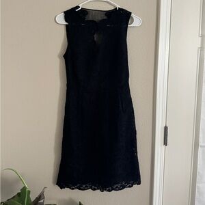 Valentino black midi dress size s